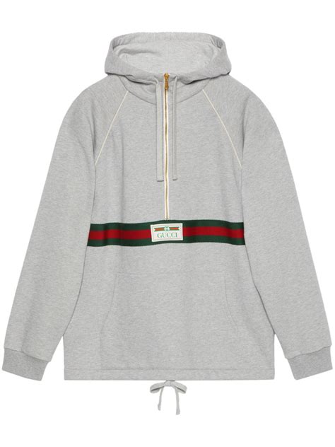 poochi gucci hoodie|GUCCI Appliquéd cotton.